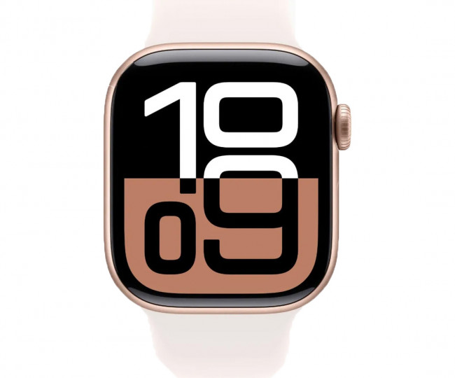 Apple Watch Series 10 GPS 42mm Rose Gold Alu. Case w. Light Blush Sport Band - S/M (MWWH3) б/у